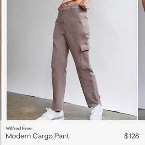 Wilfred modern cargo taupe pants